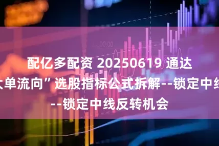 配亿多配资 20250619 通达信“资金大单流向”选股指标公式拆解--锁定中线反转机会