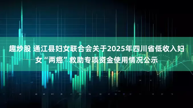 趣炒股 通江县妇女联合会关于2025年四川省低收入妇女“两癌”救助专项资金使用情况公示